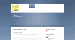 Desktop Screenshot of organizeme101.com